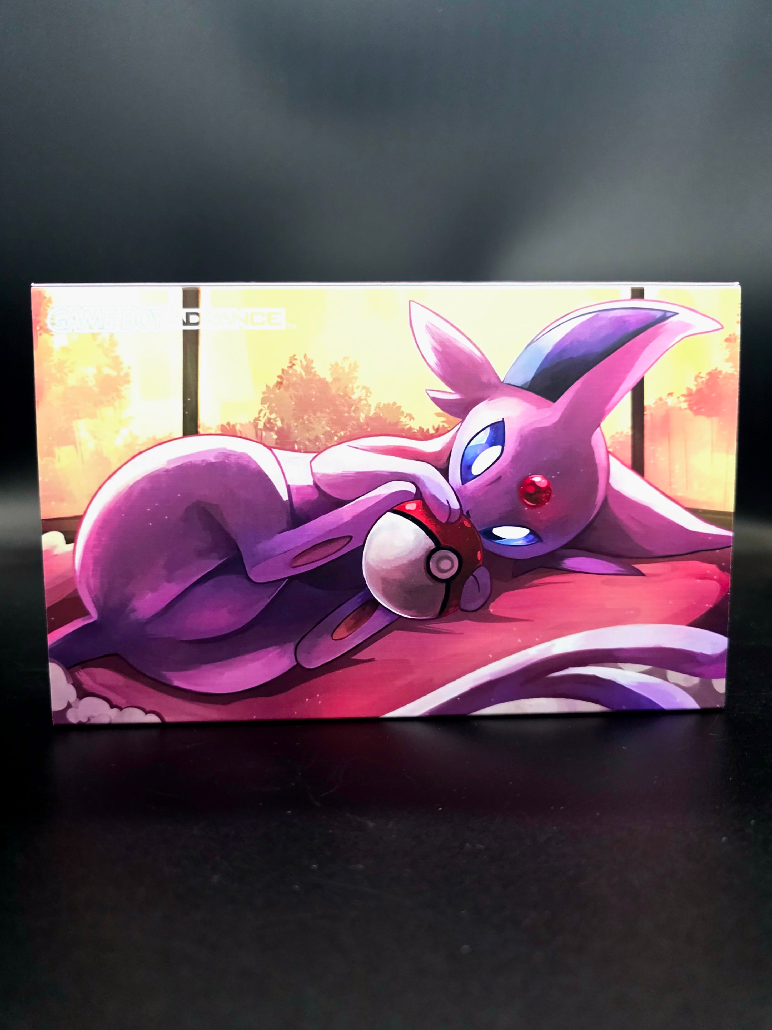 Nintendo Game Boy Advance (GBA) Custom Espeon Backlit Handheld Console