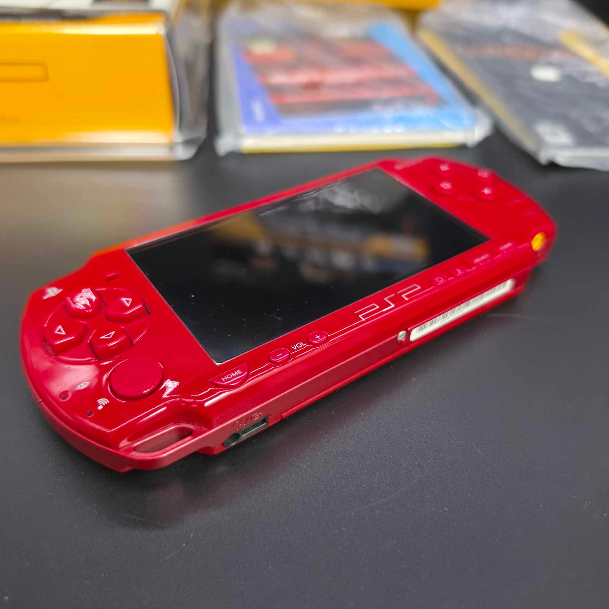 CIB Sony PlayStation Portable PSP  God of War Edition Red Model 2000 Handheld Console