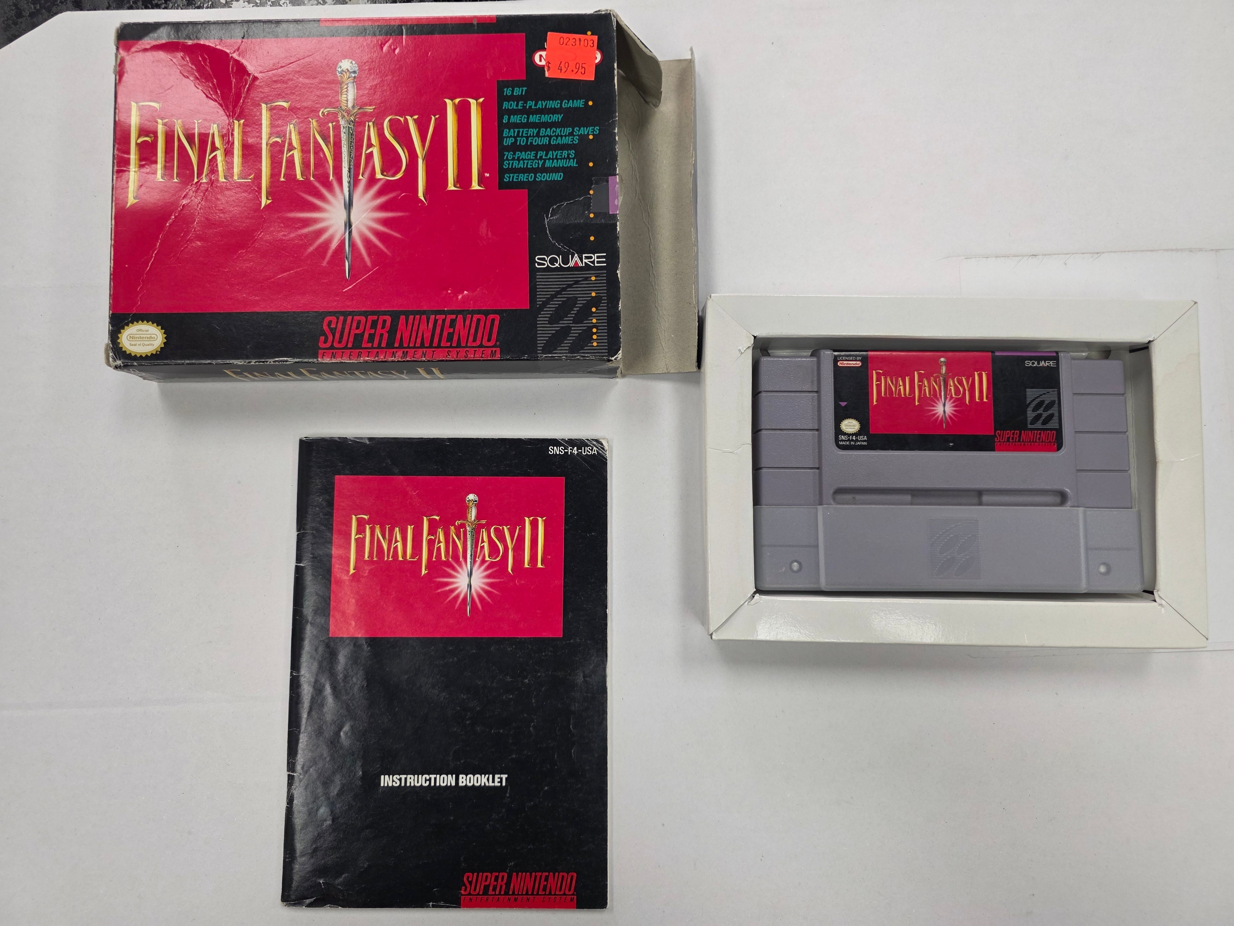 Final Fantasy II - Nintendo SNES