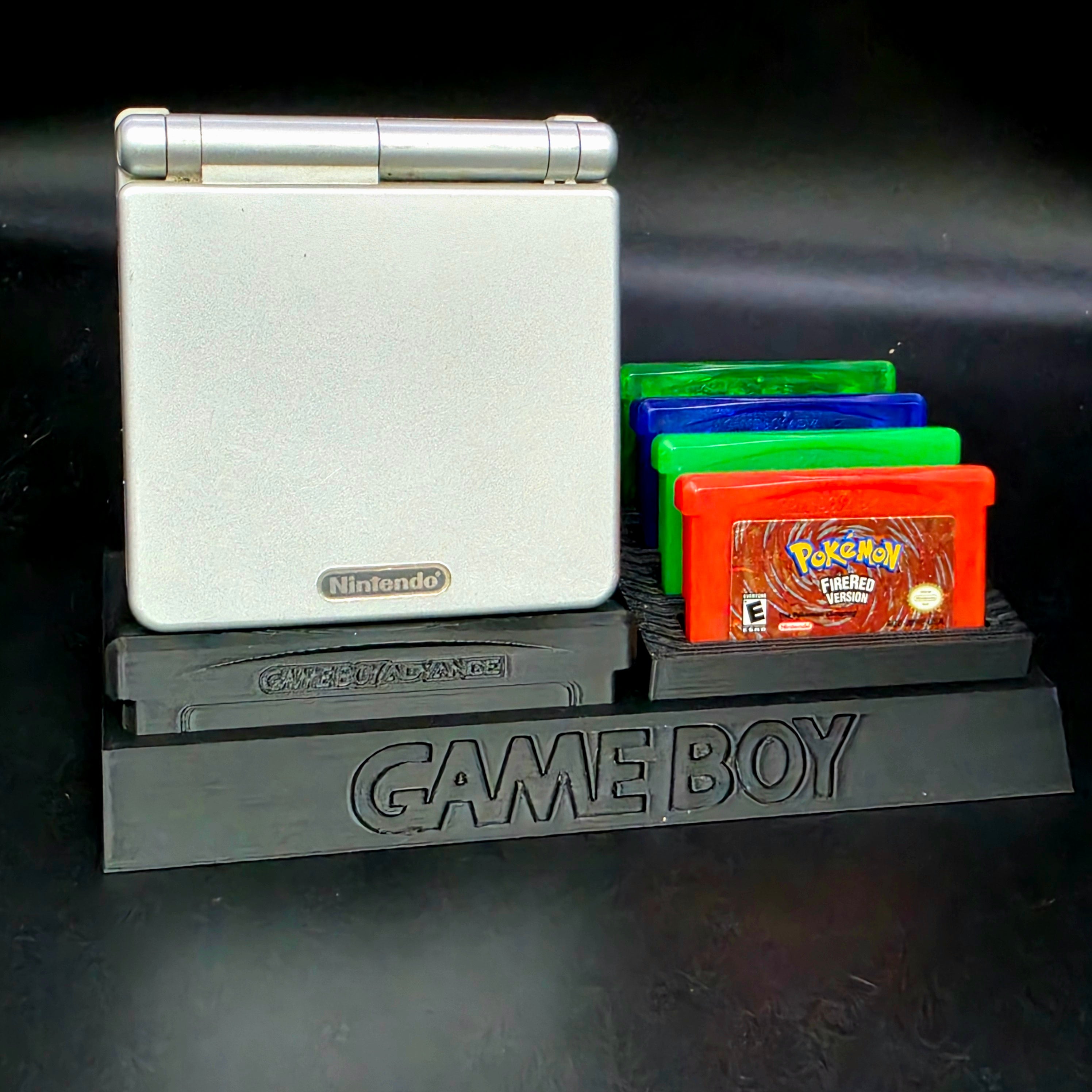 Nintendo Game Boy Advance SP Console & Cartridge Display Stand | 3D Printed
