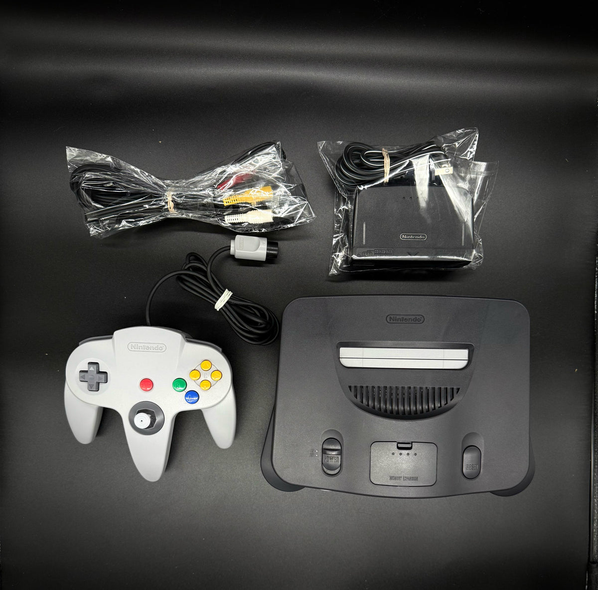 Nintendo N64 Charcoal Console Bundle | TVGC