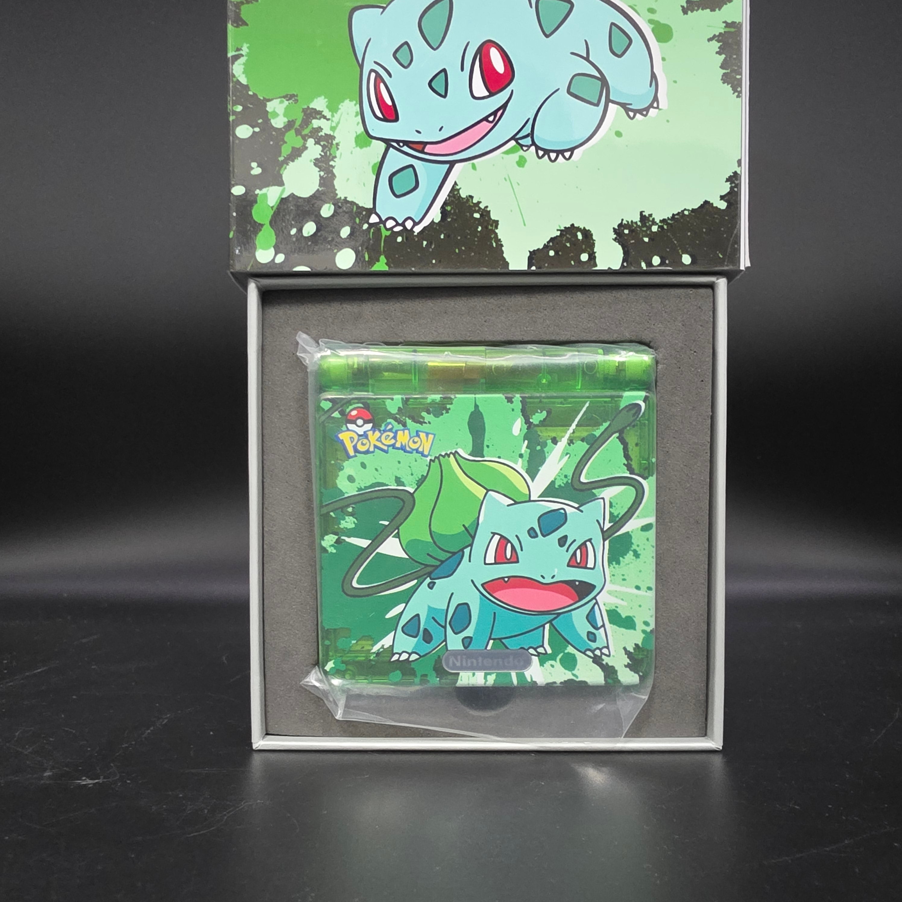 Nintendo Gameboy Advance SP (GBA) Custom Bulbasaur Backlit Handheld Console