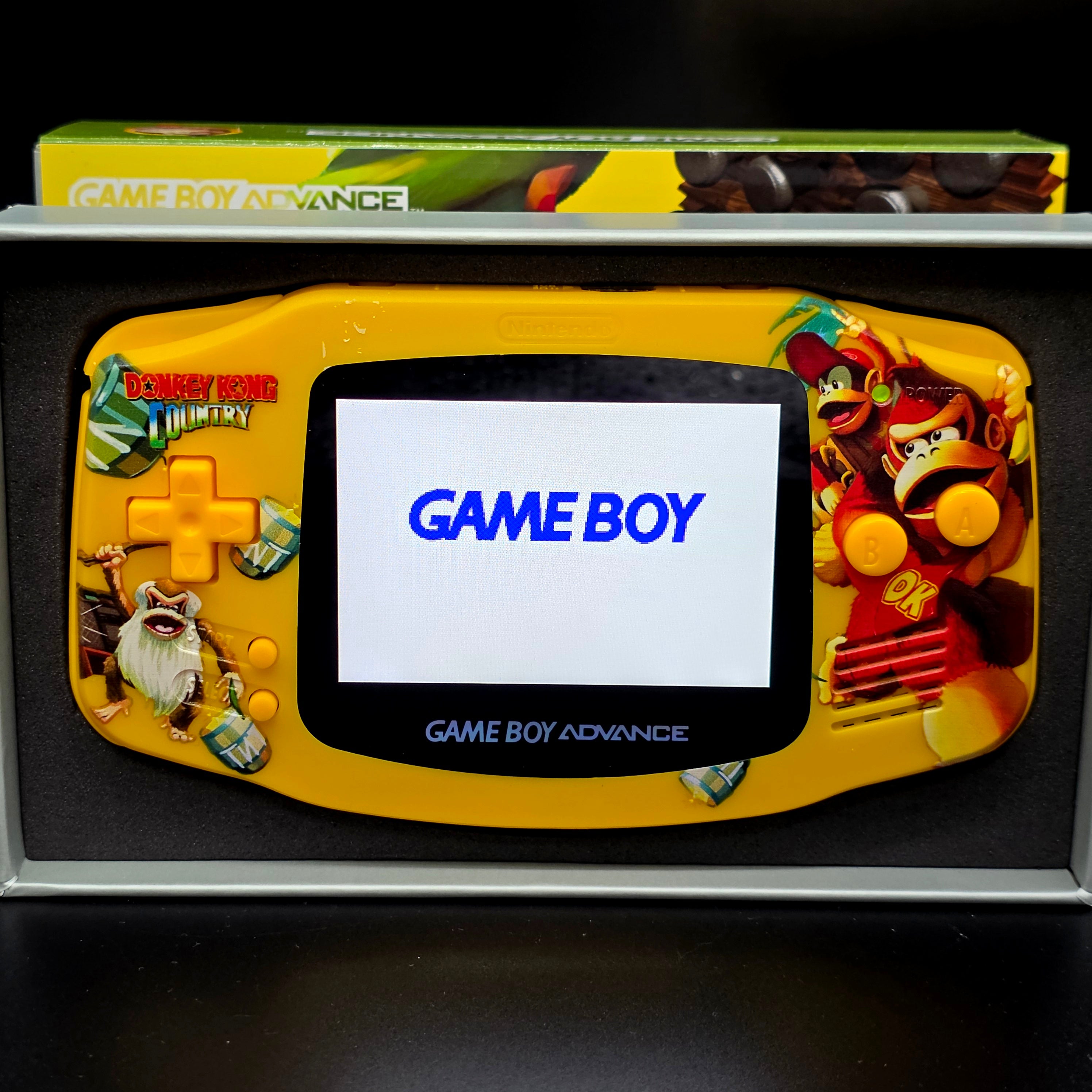 Nintendo Game Boy Advance (GBA) Custom Donkey Kong Backlit Handheld Console