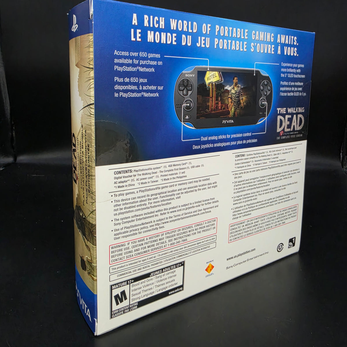 PlayStation Vita (PCH-1001) – The Walking Dead Limited Edition Bundle [Factory Sealed]