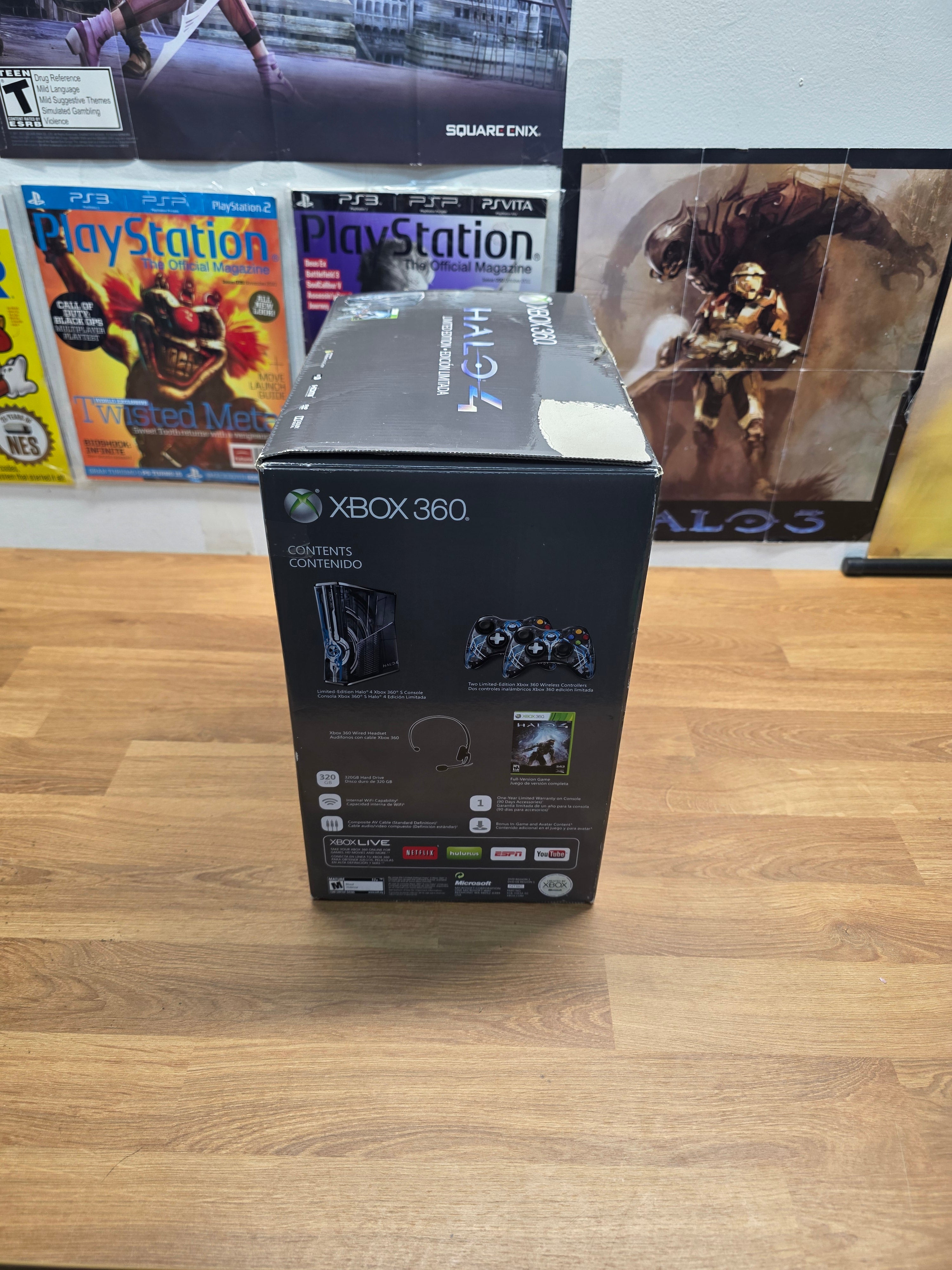 CIB Microsoft Xbox 360 Slim Limited Edition Halo 4