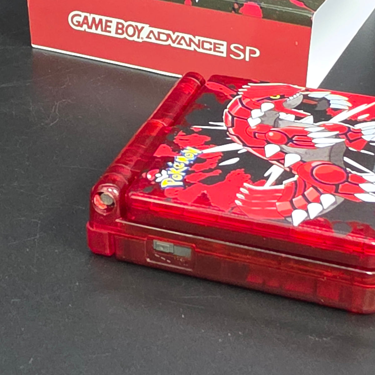 Nintendo Game Boy Advance SP (GBA SP) Custom Groudon Backlit Handheld Console