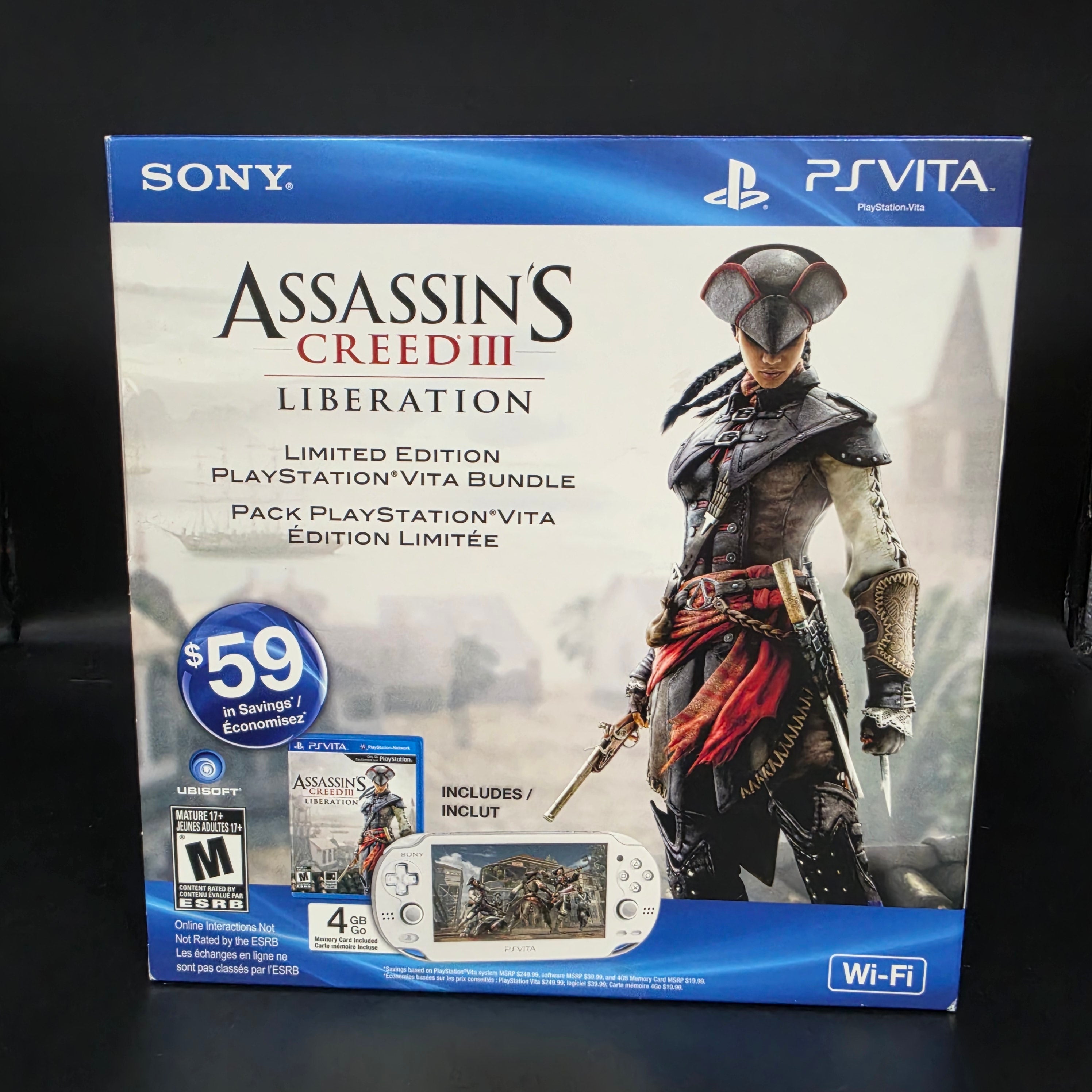 PlayStation Vita (PCH-1001) – Assassin’s Creed III Liberation Limited Edition Bundle [Factory Sealed]