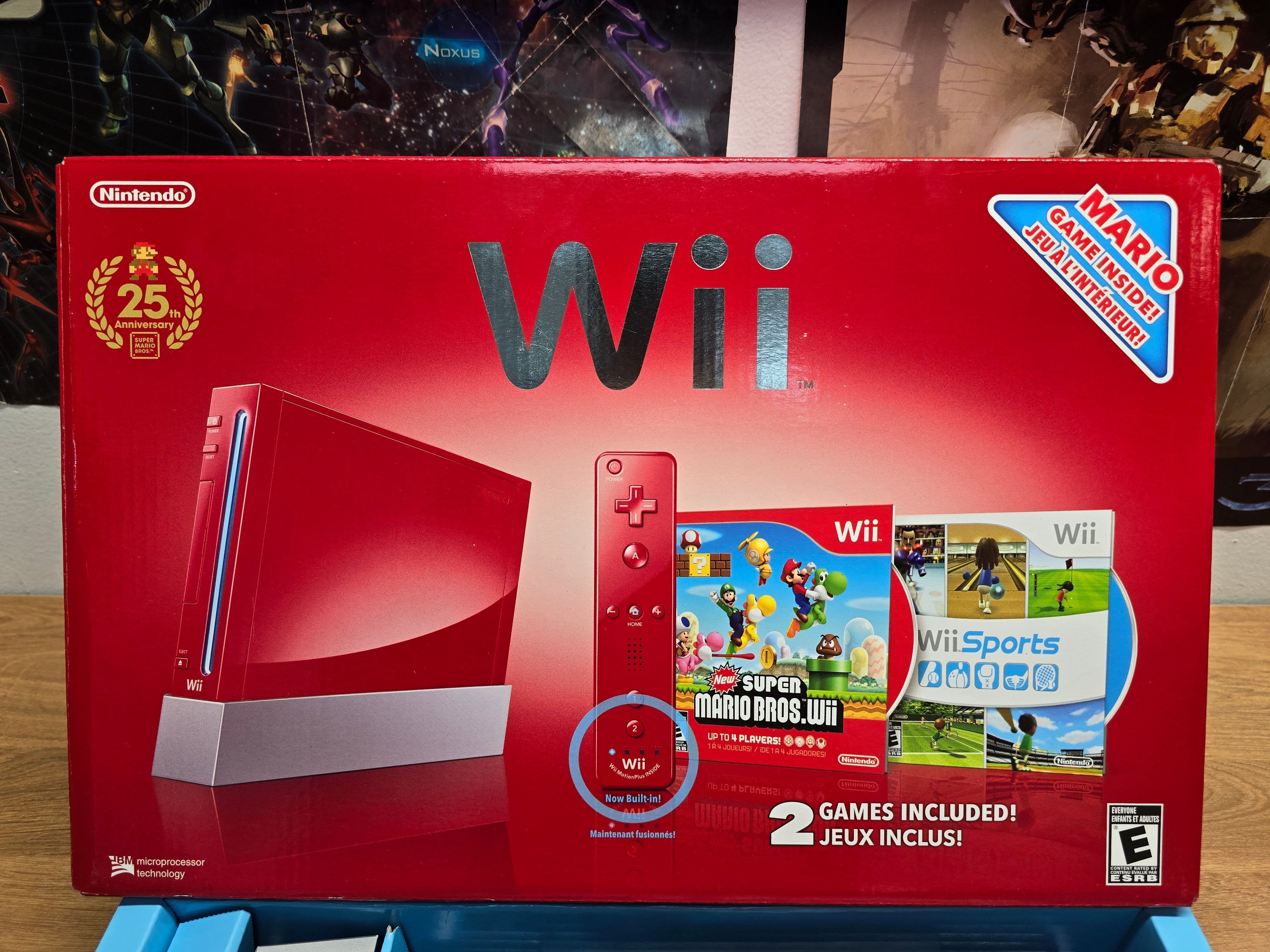 Nintendo Wii Mario 25th Anniversary Red Limited Console