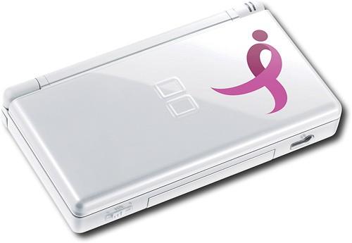 [Breast Cancer] Nintendo DS Lite White Handheld Console (USG-001)