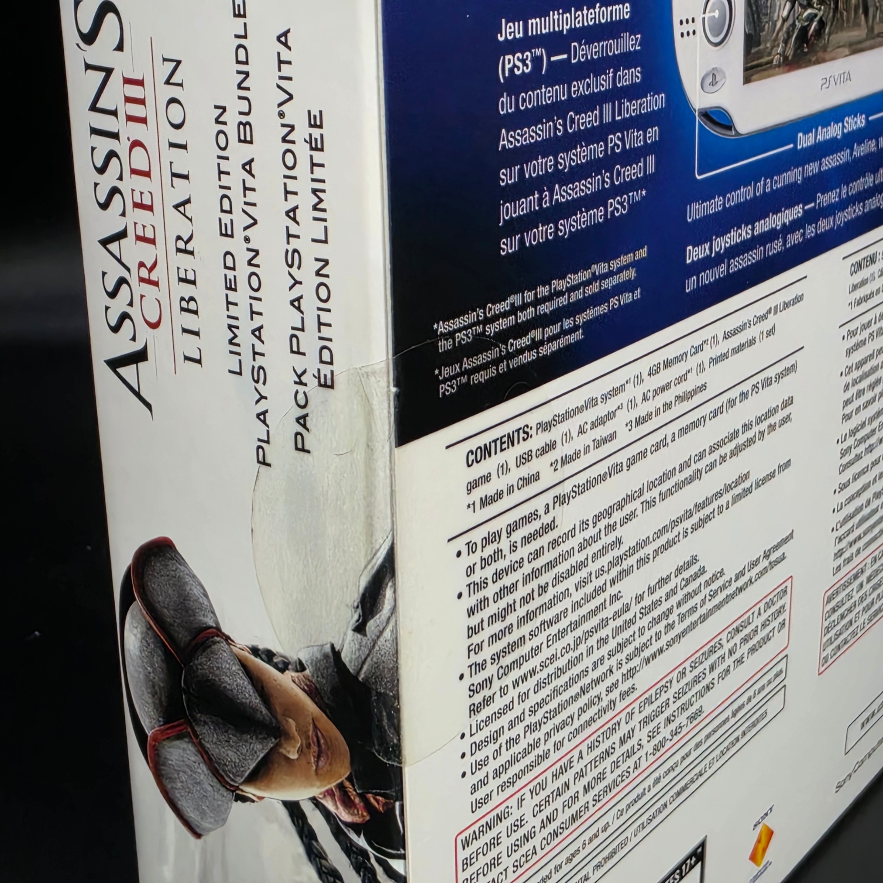 PlayStation Vita (PCH-1001) – Assassin’s Creed III Liberation Limited Edition Bundle [Factory Sealed]