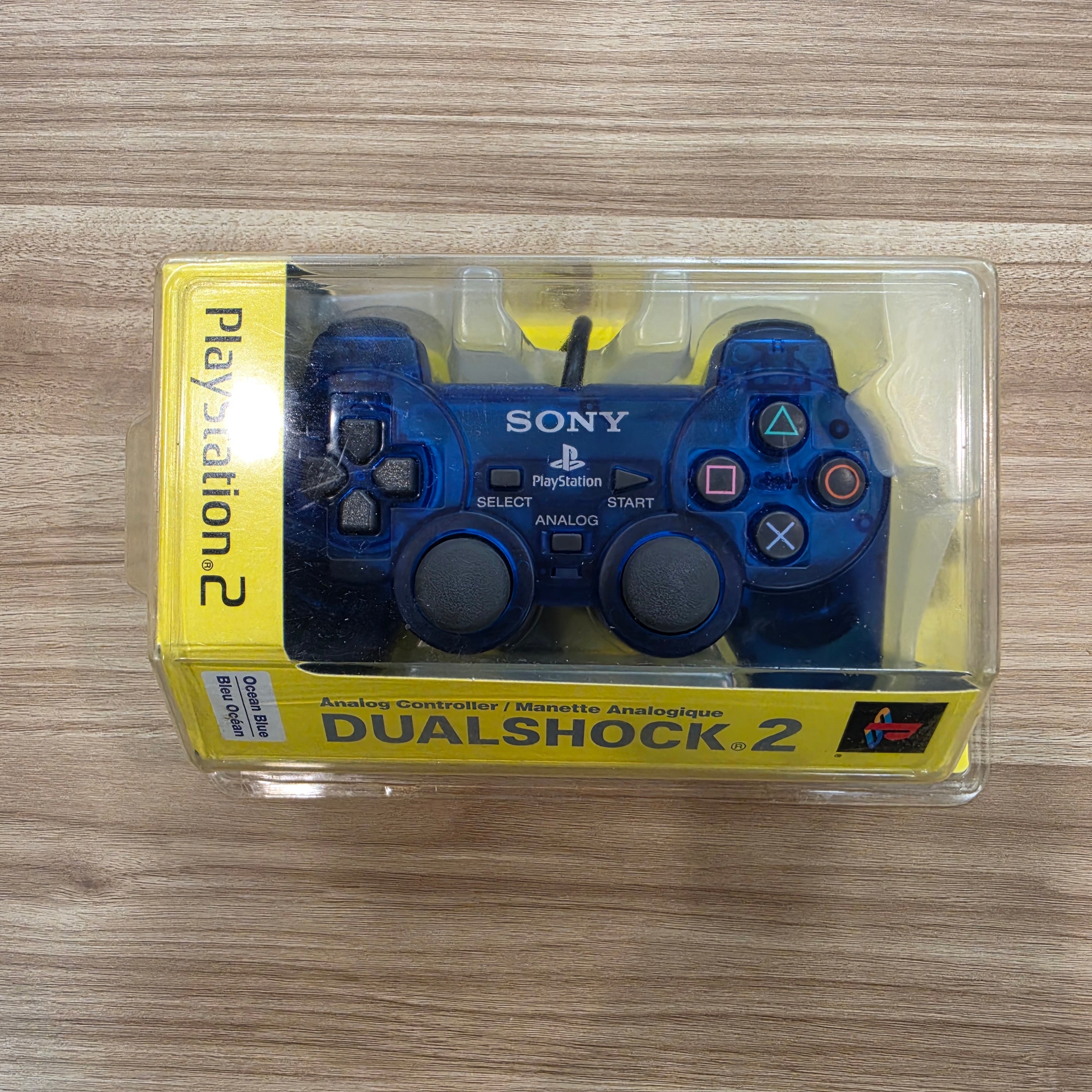 Sony PlayStation 2 PS2 DualShock 2 Clear Ocean Blue Controller NEW