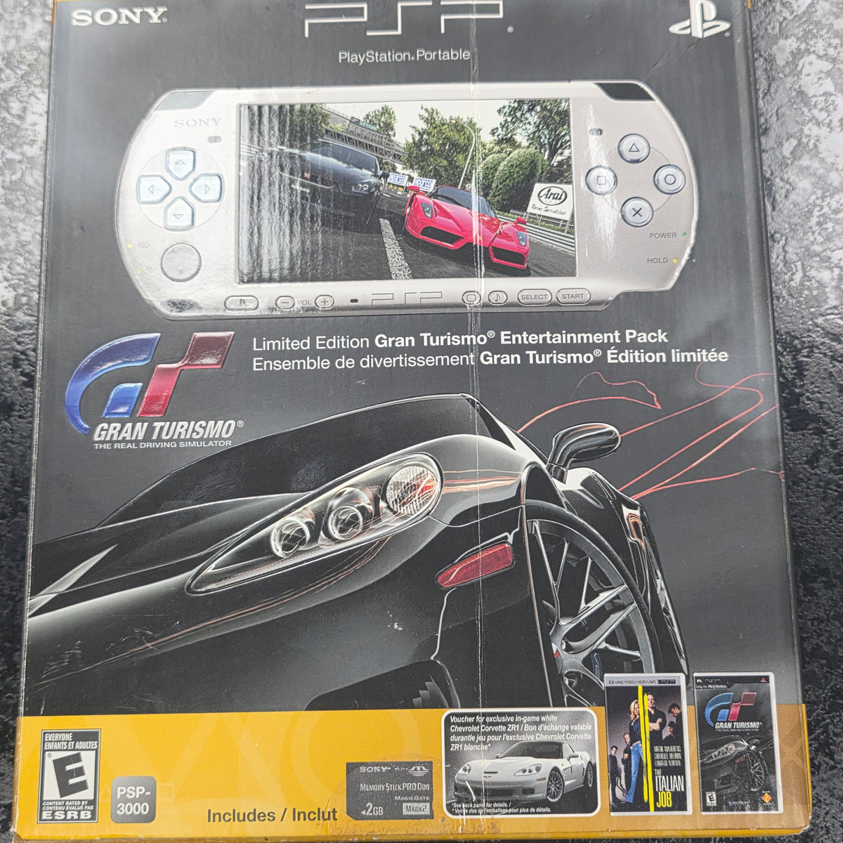 PSP 3000 Limited Edition Gran Turismo Entertainment Pack Handheld Cons