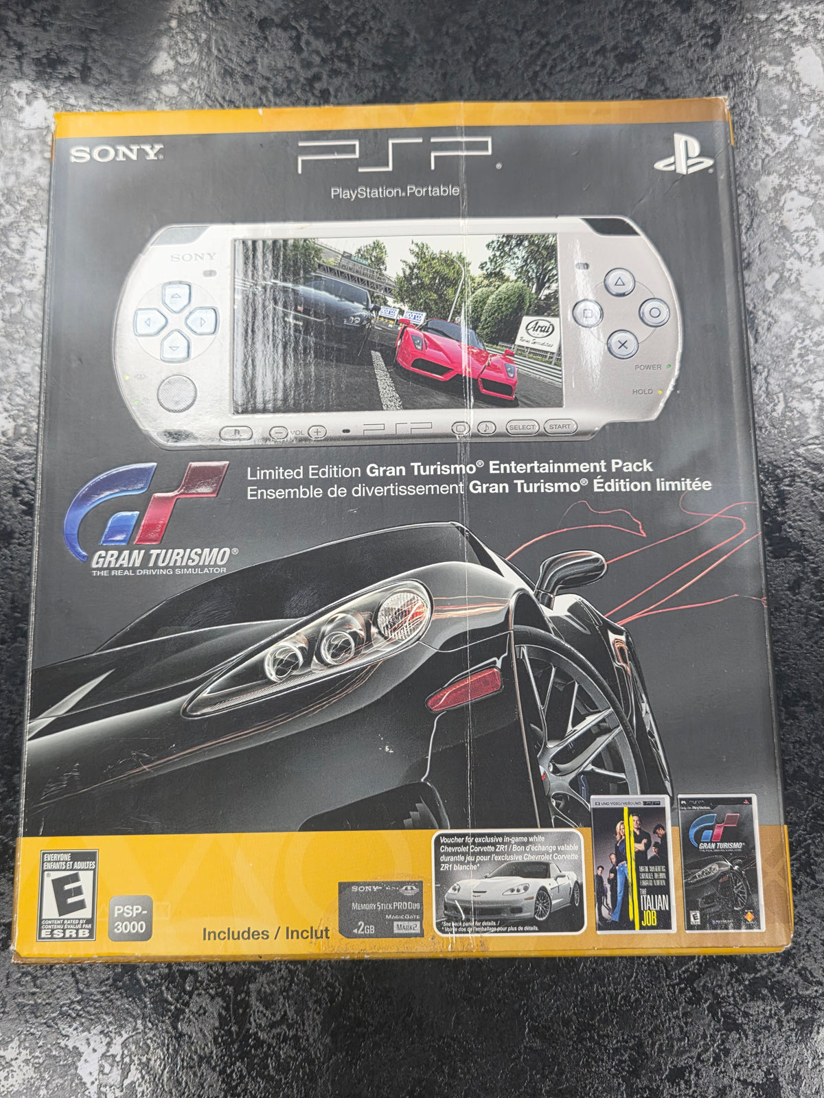 PSP 3000 Limited Edition Gran Turismo Entertainment Pack Handheld Cons