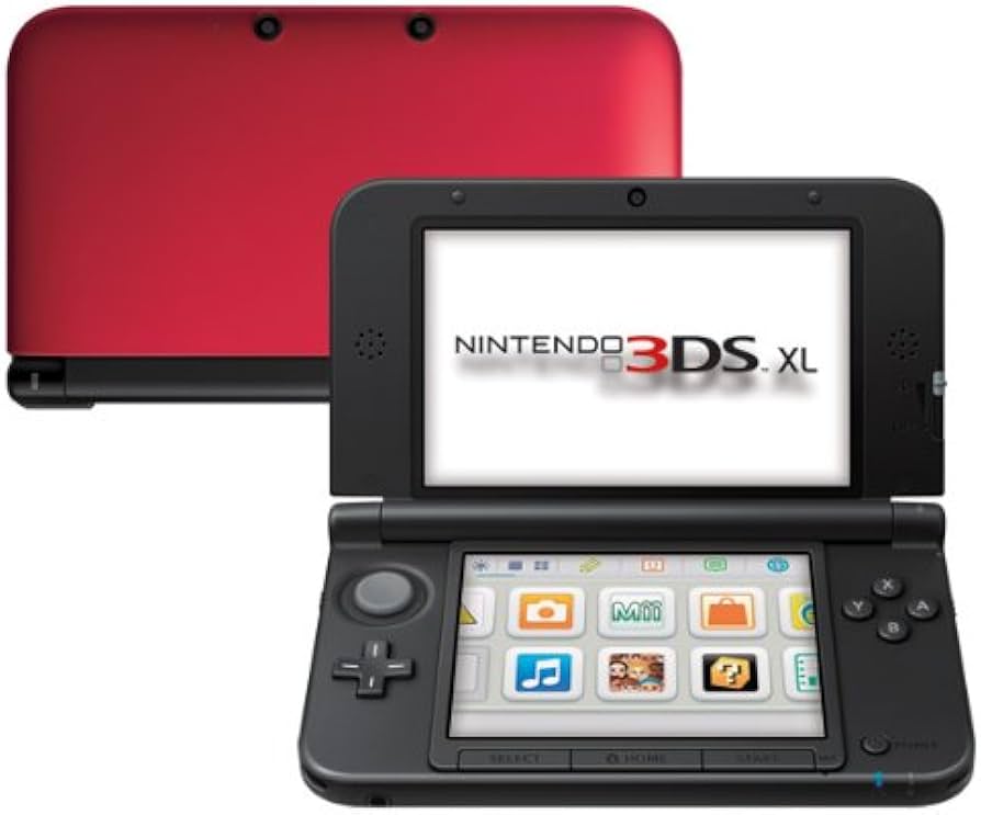 Nintendo 3DS XL Red and Black Handheld Console