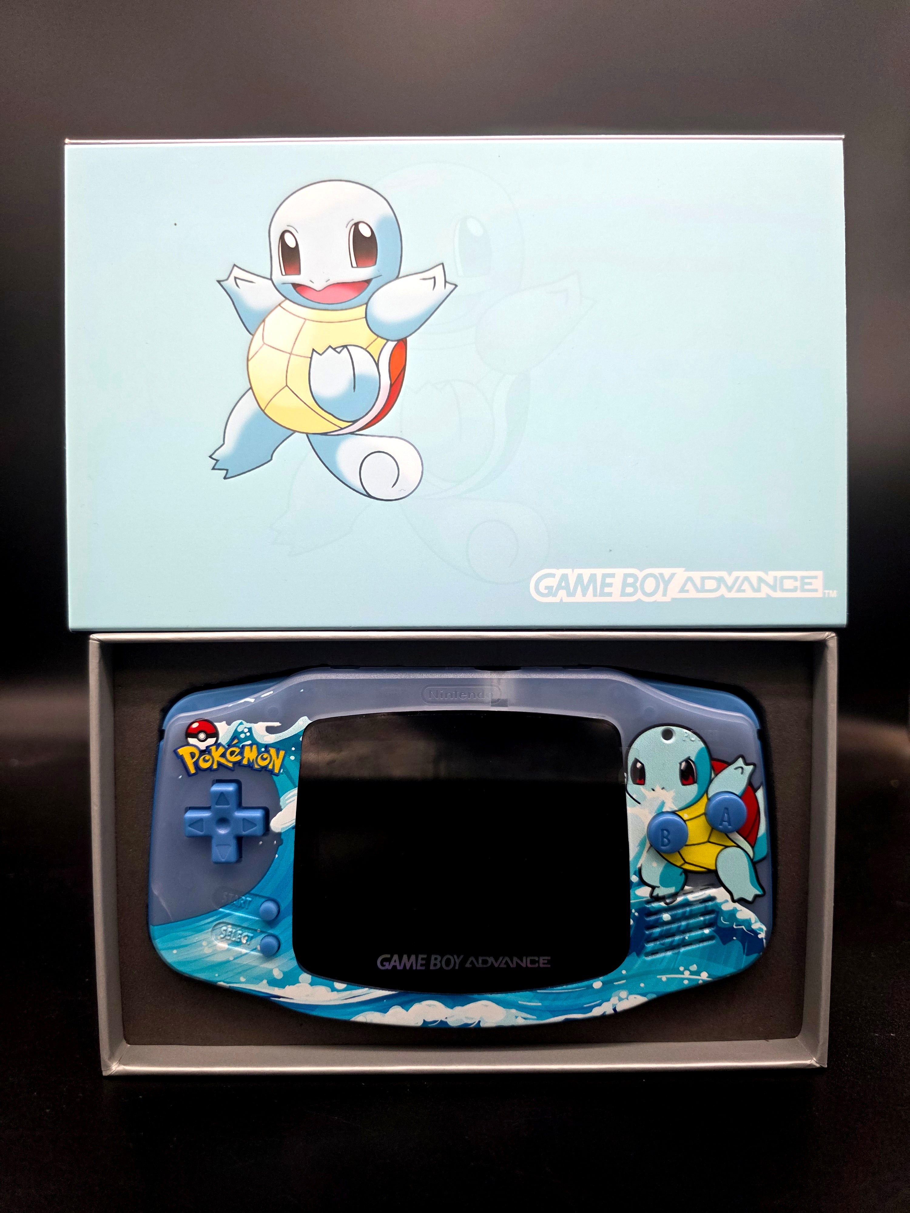 Nintendo Game Boy Advance (GBA) Custom Squirtle Backlit Handheld Console