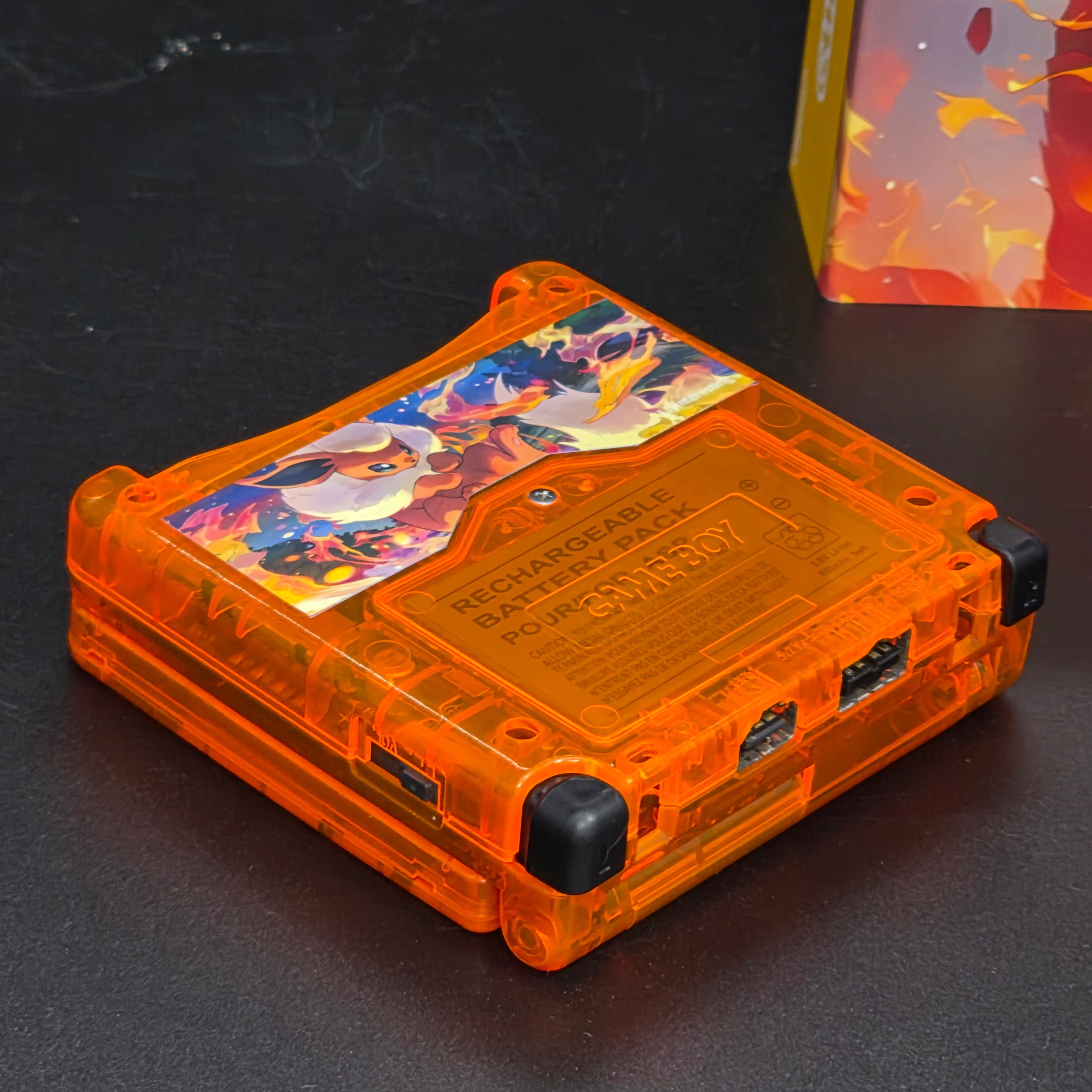 Nintendo Game Boy Advance SP (GBA SP) Custom Flareon Backlit Handheld Console