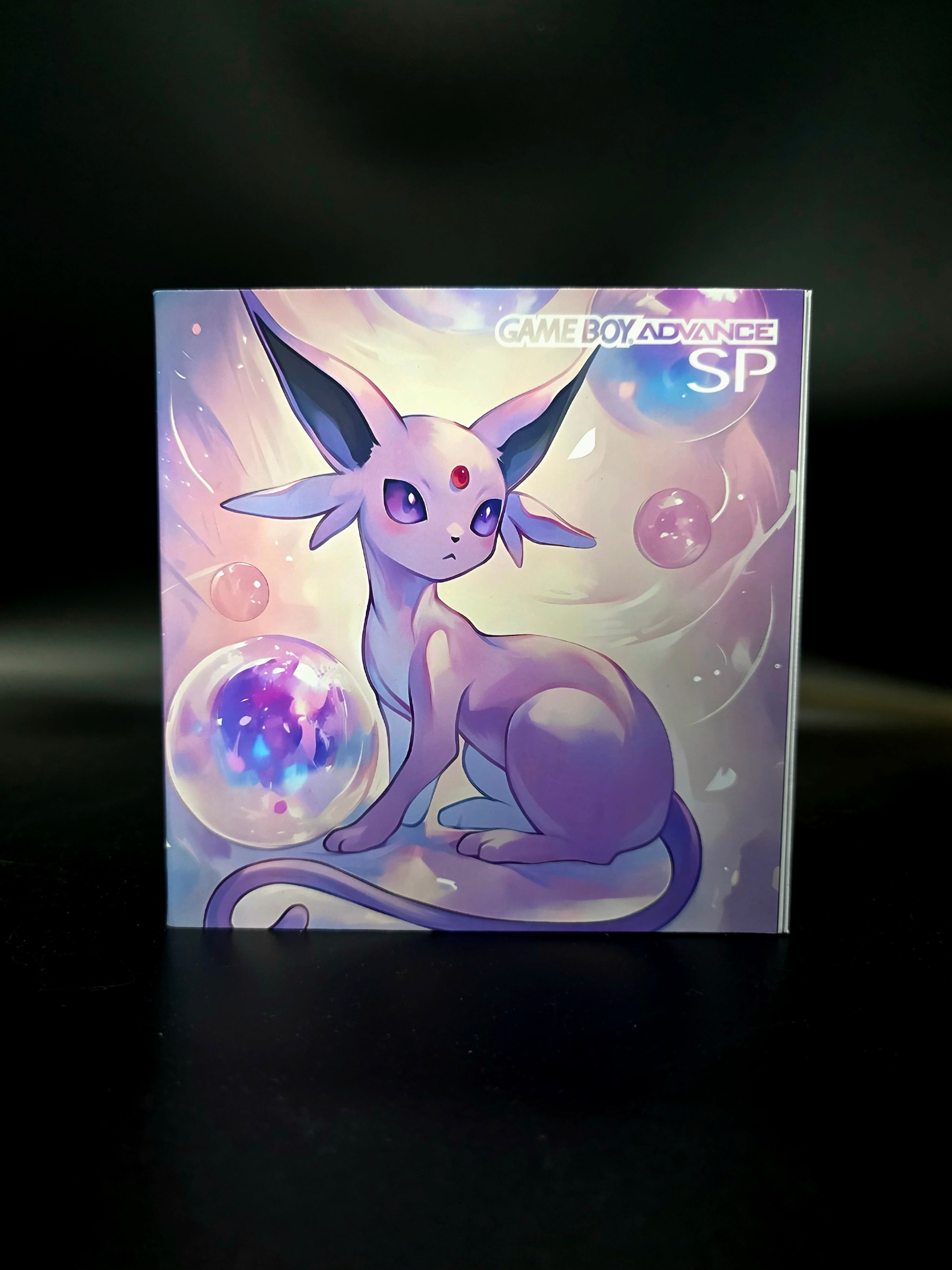 Nintendo Game Boy Advance SP (GBA SP) Custom Espeon Backlit Handheld Console