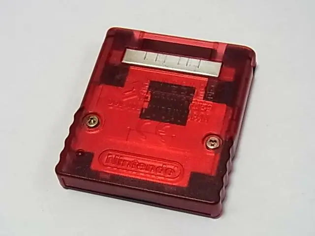 Nintendo Gamecube Pokemon Box Clear Red/Blue Memory Card 59 Blocks (DOL-008)
