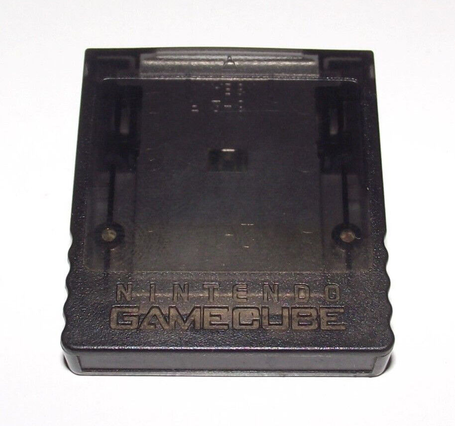Nintendo Gamecube Clear Black Memory Card 59 Blocks (DOL-008)