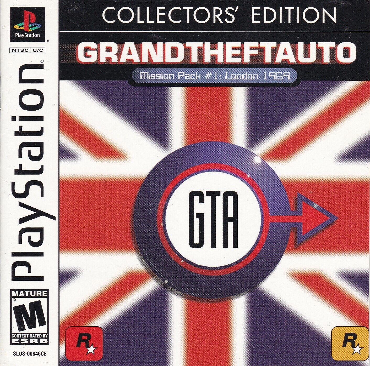 Grand Theft Auto GTA Mission Pack #1 London 1969 Collector's Edition - Sony PlayStation 1 (PS1)