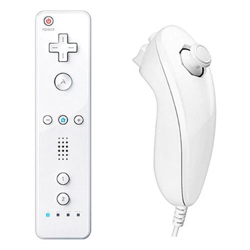 White Wii Controller and Nunchuck Bundle