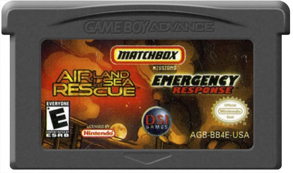 2 Game Pack! Matchbox Missions Emergency Response And Air Cartridge