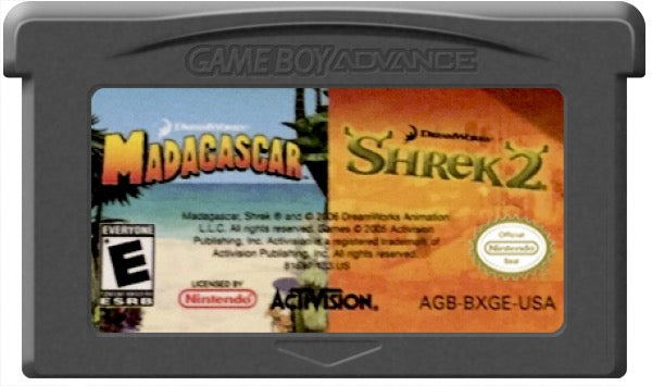 2-in-1 Fun Pack Madagascar and Shrek 2 Cartridge