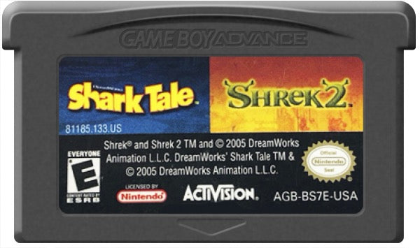 2 in 1 Game Pack Shrek 2 and Shark Tale Cartridge