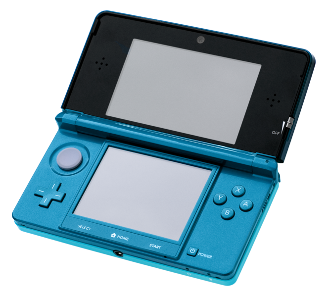 Nintendo 3DS Launch Edition Aqua Blue Teal Handheld Console