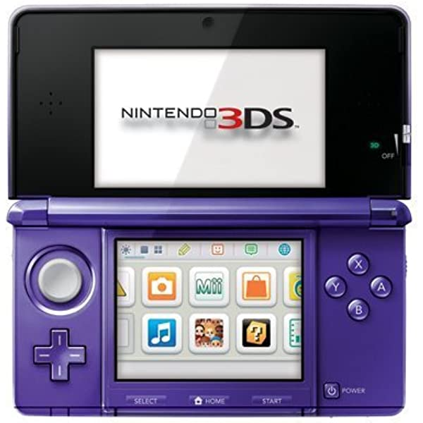 Nintendo 3DS Launch Edition Midnight Purple Handheld Console