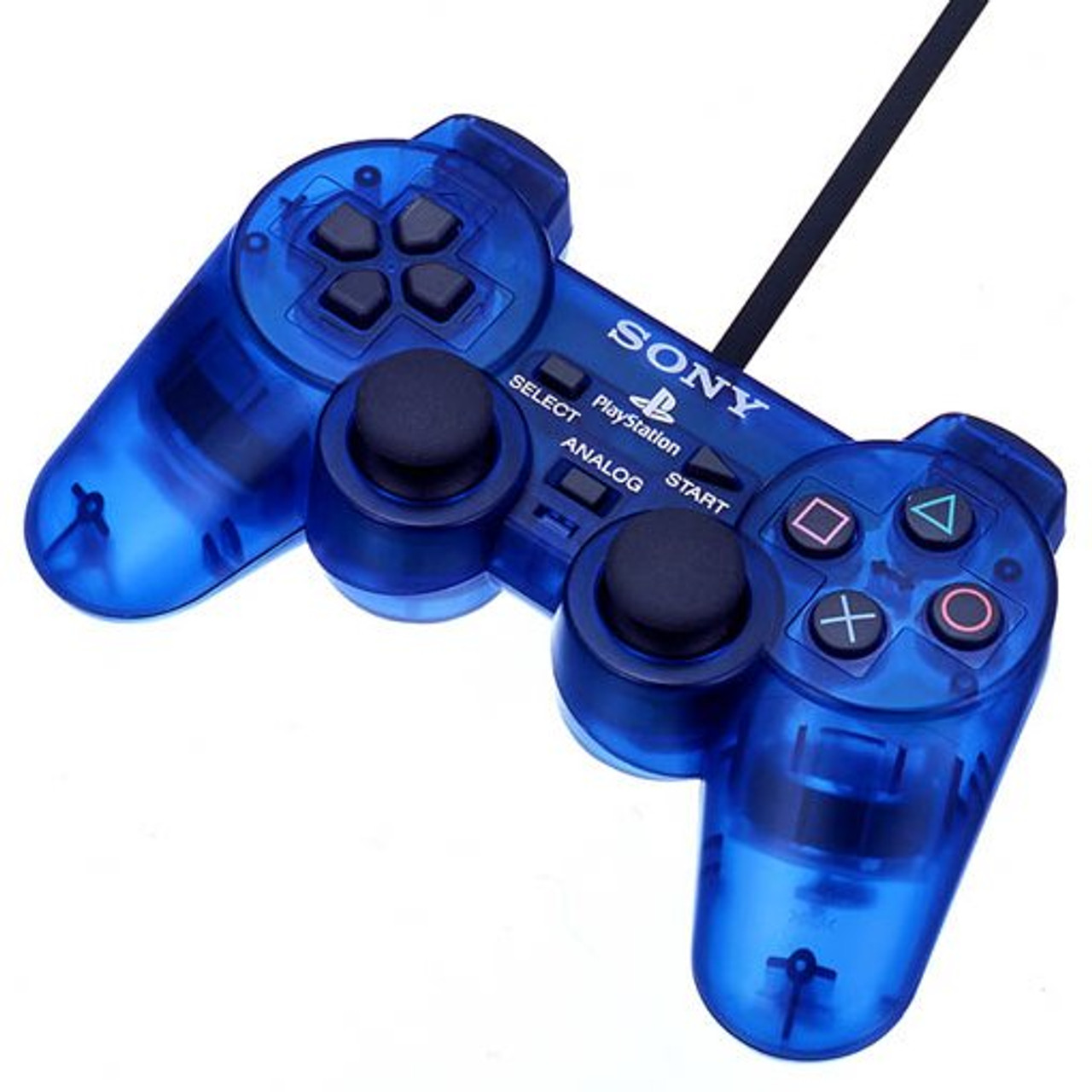 Sony PlayStation 2 PS2 DualShock 2 Clear Ocean Blue Controller