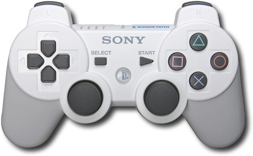 Sony PlayStation 3 PS3 White Wireless Controller