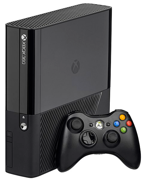 Microsoft Xbox 360 E Black Console Bundle
