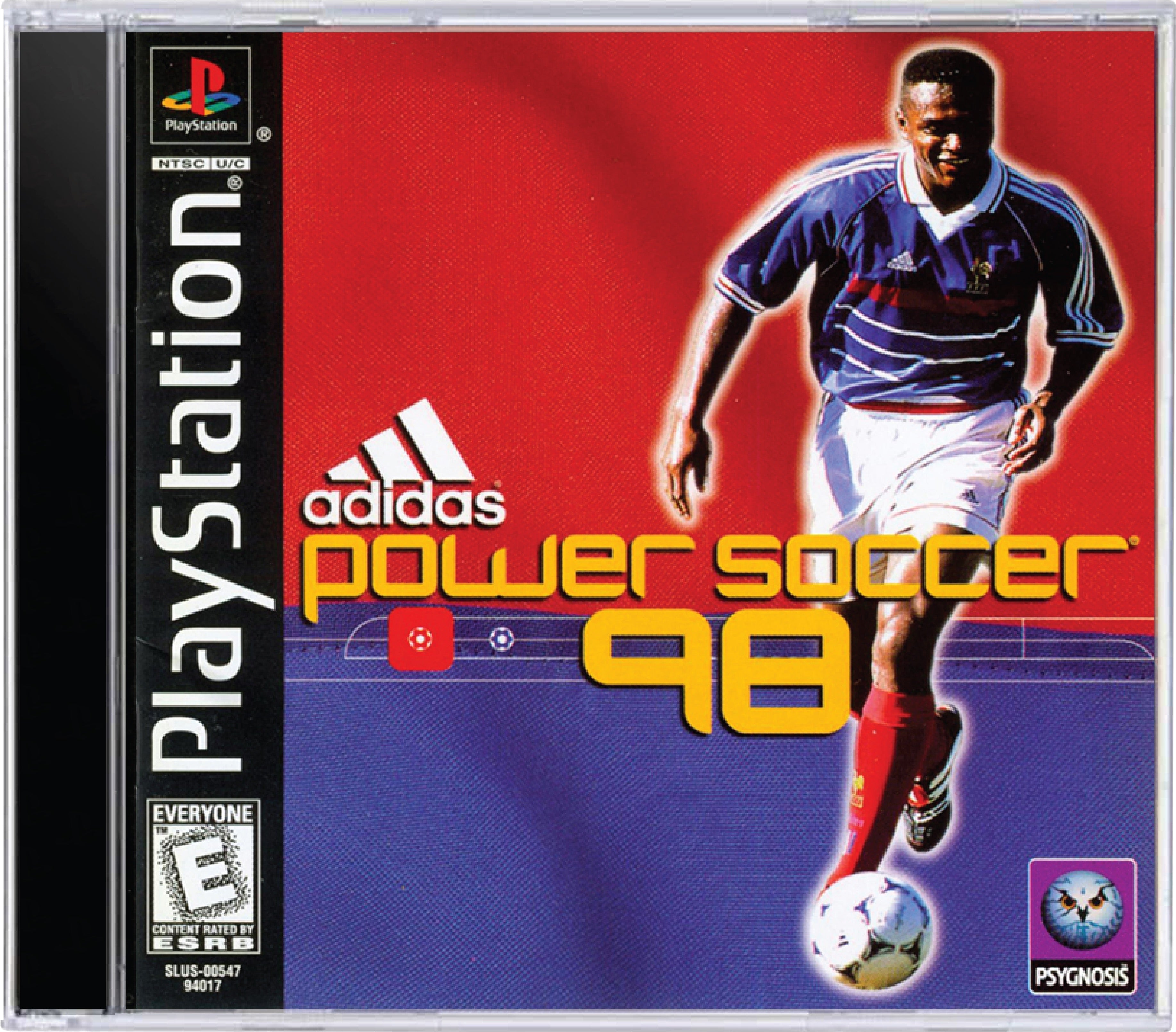 Adidas Power Soccer 98 Cover Art and Product Photo