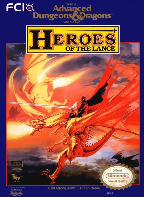 Advanced Dungeons & Dragons Heroes of the Lance - Nintendo NES