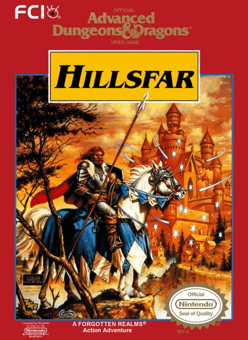 Advanced Dungeons & Dragons Hillsfar - Nintendo NES