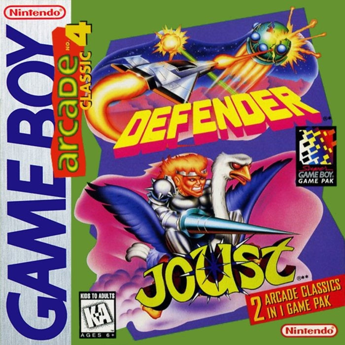 Arcade Classic 4 Defender and Joust Cover Art