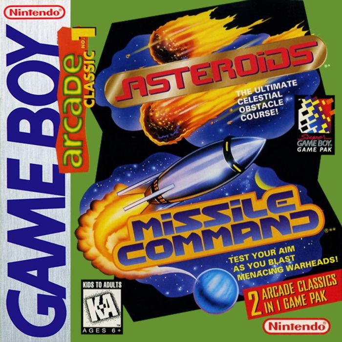 Arcade Classic Asteroids and Missile Command Cover Art