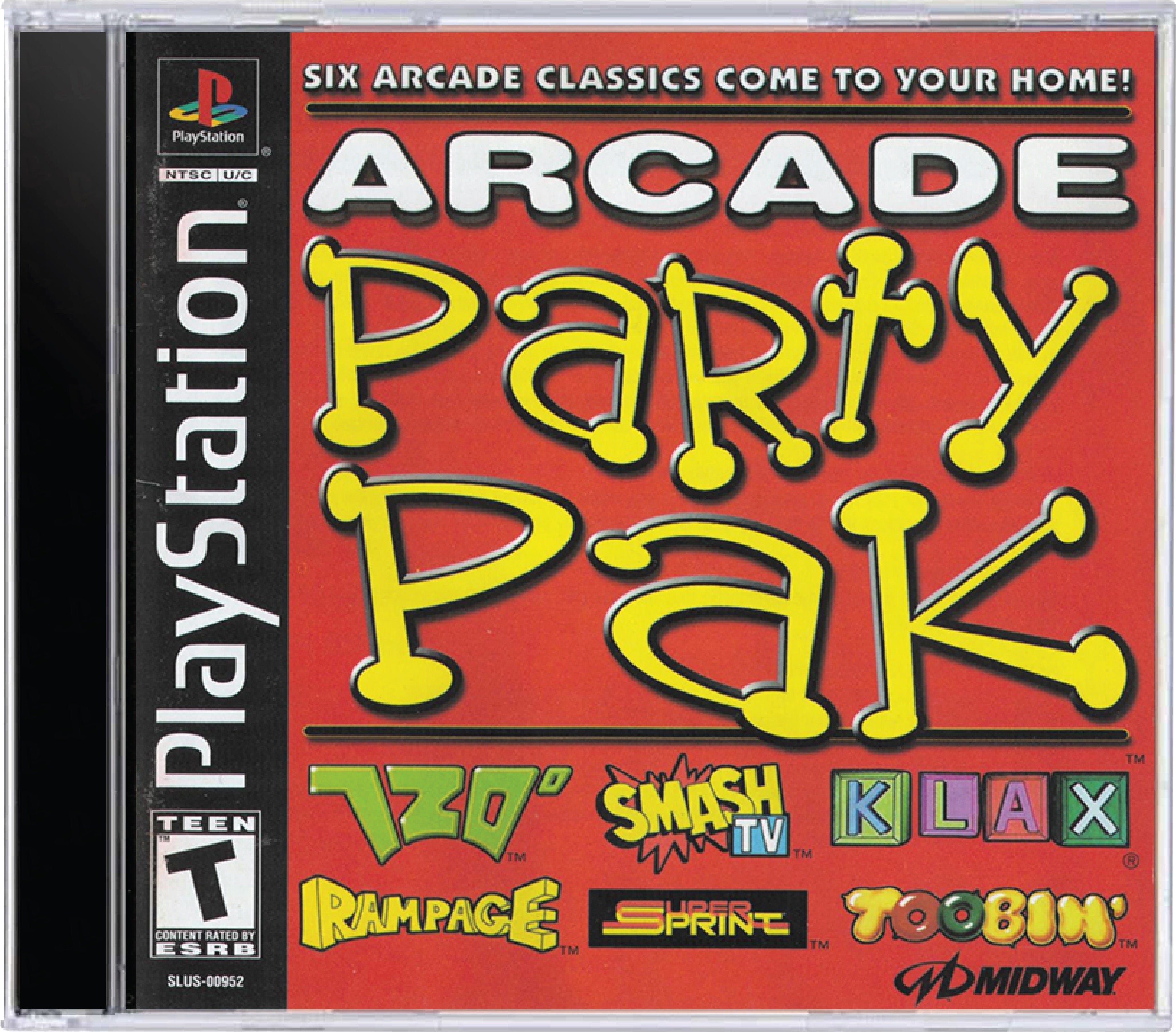 Arcade Party Pak Cover Art and Product Photo