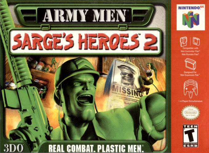 Army Men Sarge's Heroes 2 - Nintendo N64