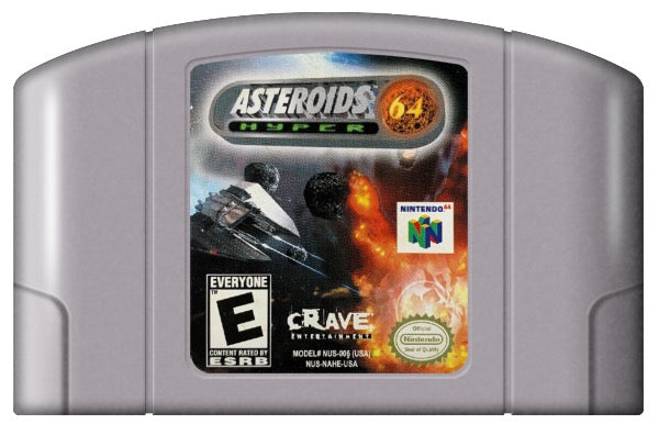 Asteroids Hyper 64 Cover Art and Product Photo