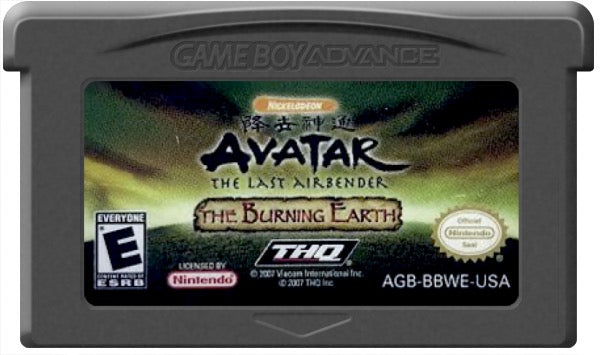 Avatar The Burning Earth Cartridge