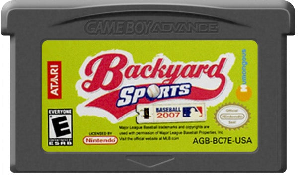 Backyard Baseball 2007 Cartridge