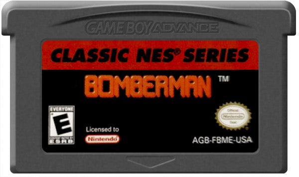 Bomberman Classic NES Series Cartridge