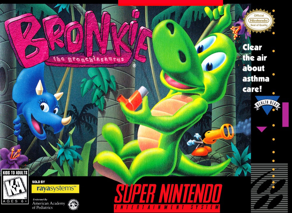 Bronkie The Bronchiasaurus Cover Art