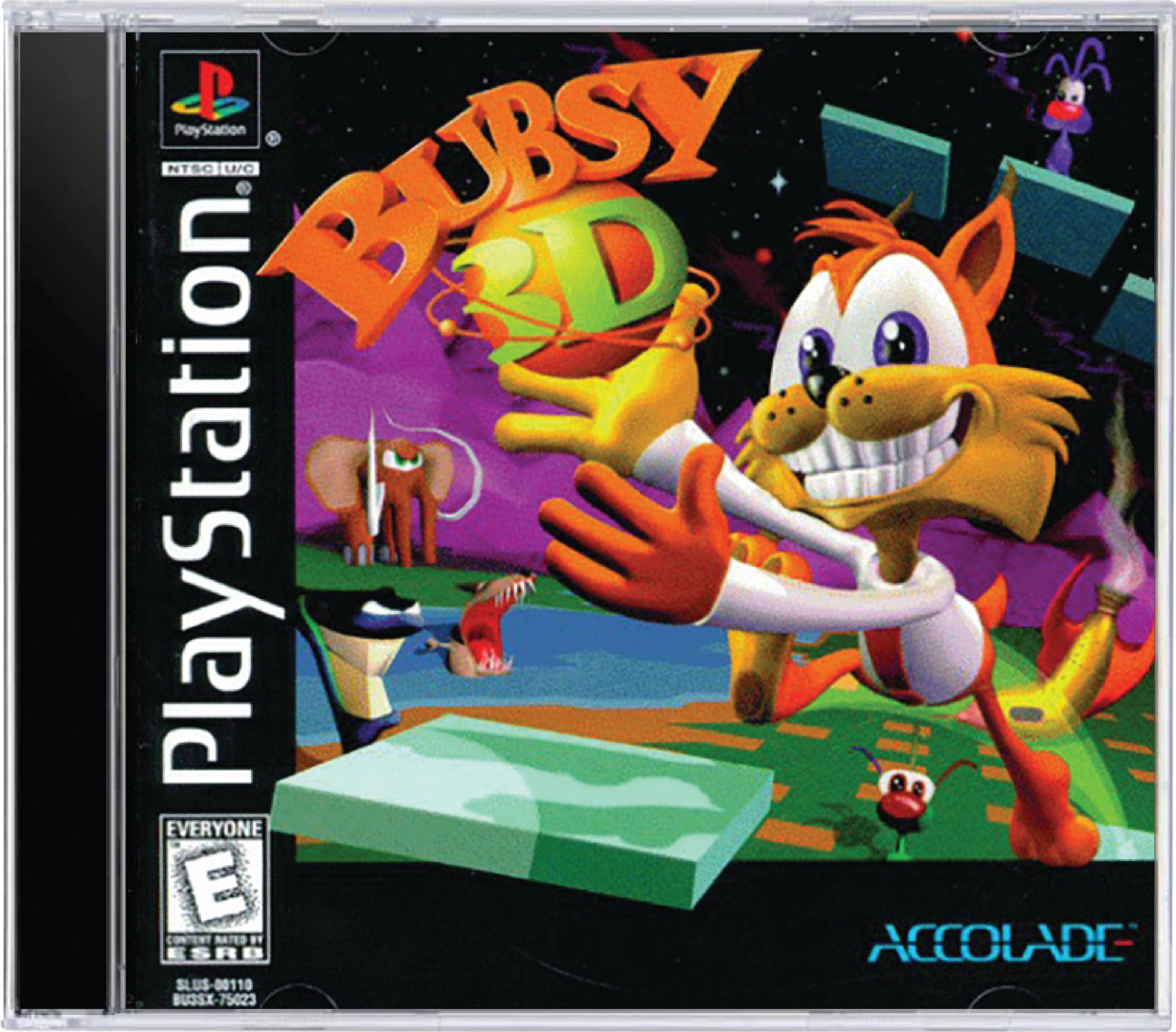 Bubsy 3D Cover Art and Product Photo