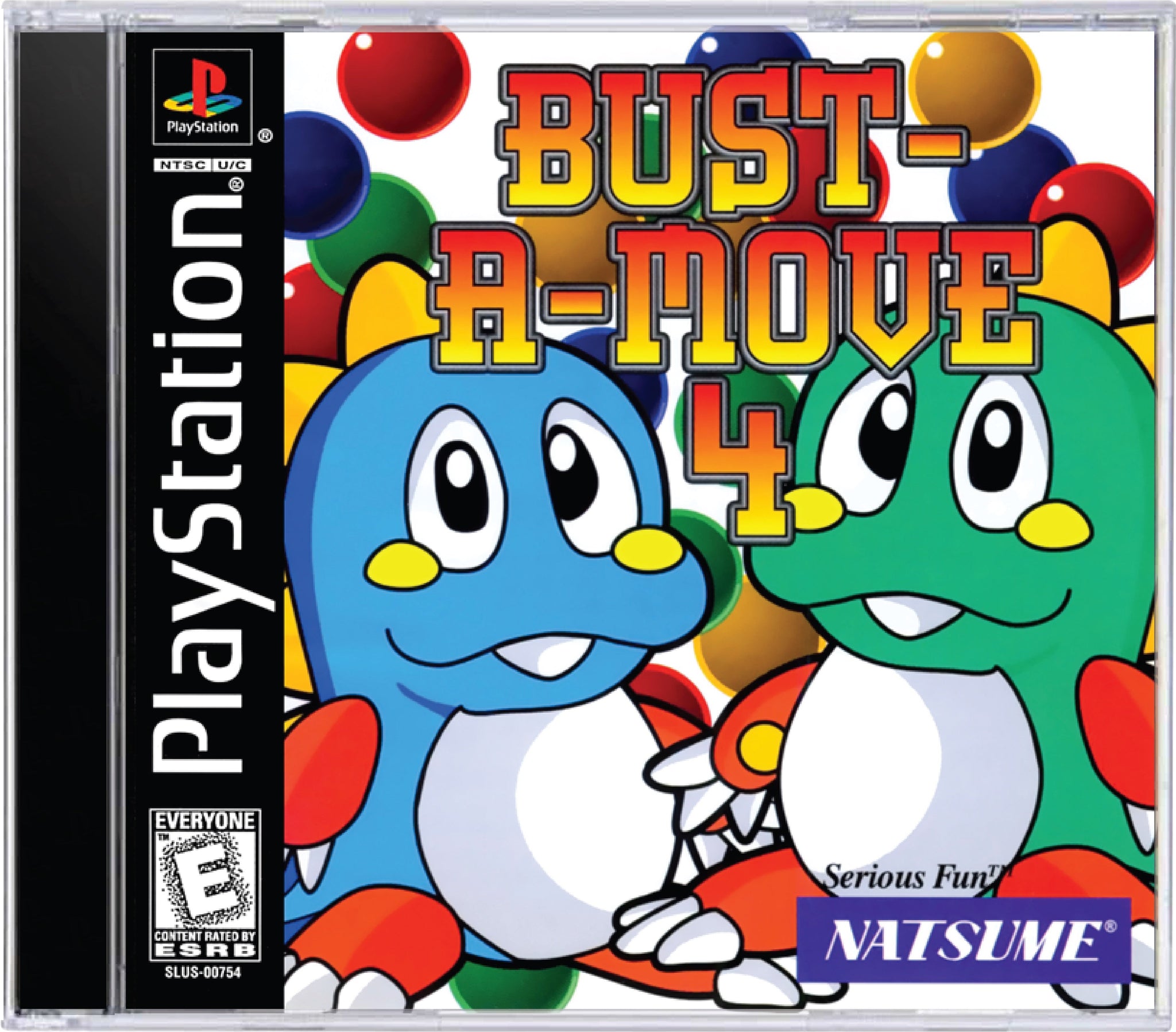 Jaquette Sony Playstation PS1 - Bust-A-Move 4 - Bon état - Cover Only