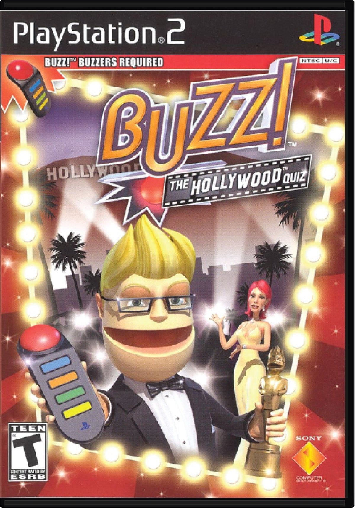 Buzz The Hollywood Quiz for Sony PlayStation 2 (PS2) | TVGC