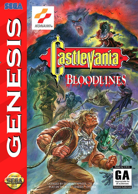 Castlevania Bloodlines Cover Art