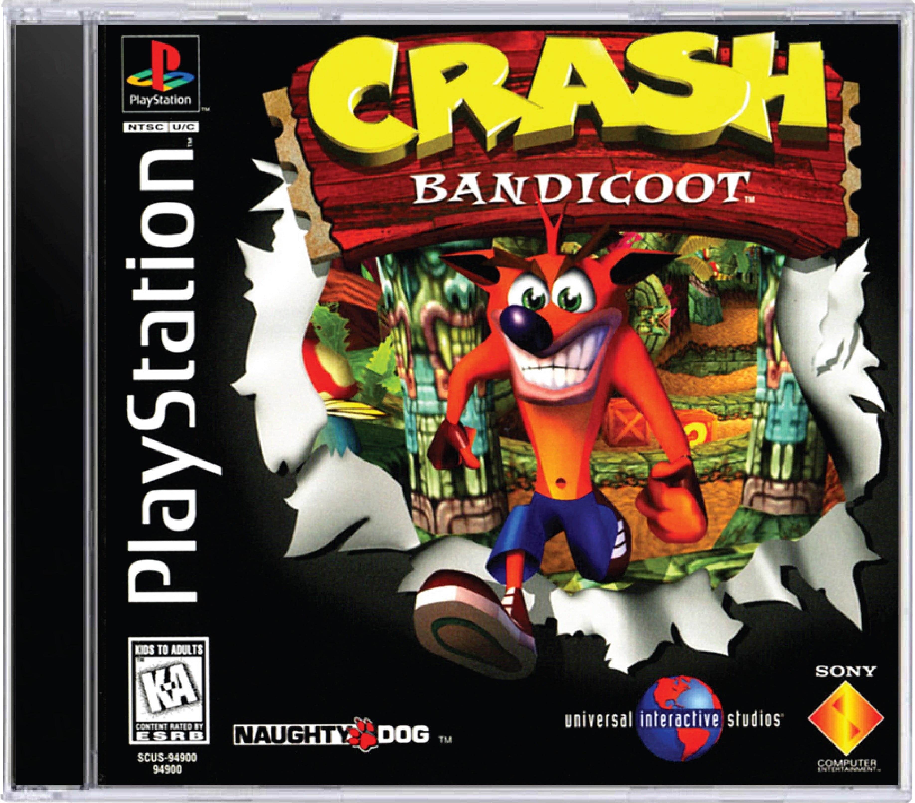 Crash Bandicoot Cover Art and Product Photo